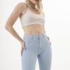 Jean chupín skinny clásico celeste talle 38 al 56 | Fabricantes Argentinos | Tiro alto, pinza trasera, tela elastizada | Ideal revendedoras | Envios a todo el país"